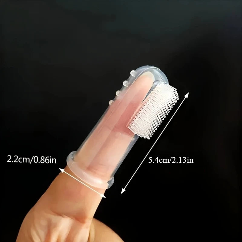 Soft Silicone Pet Finger Dog Toothbrush 