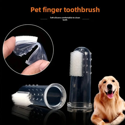 Soft Silicone Pet Finger Dog Toothbrush 