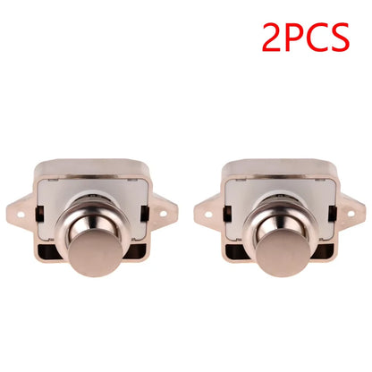 Keyless Zinc Alloy Push Cabinet Locks for RVs, Campers, and Motorhomes
