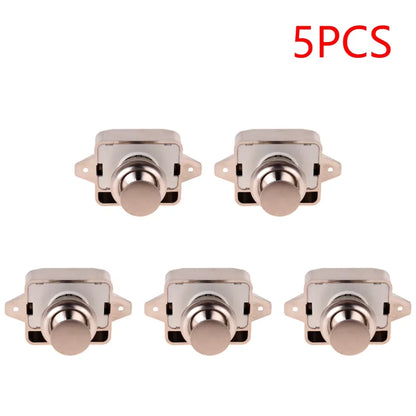 Keyless Zinc Alloy Push Cabinet Locks for RVs, Campers, and Motorhomes