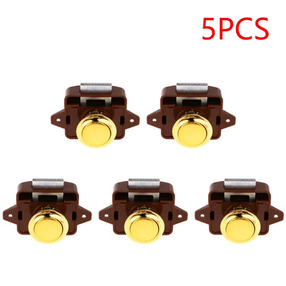 Keyless Zinc Alloy Push Cabinet Locks for RVs, Campers, and Motorhomes