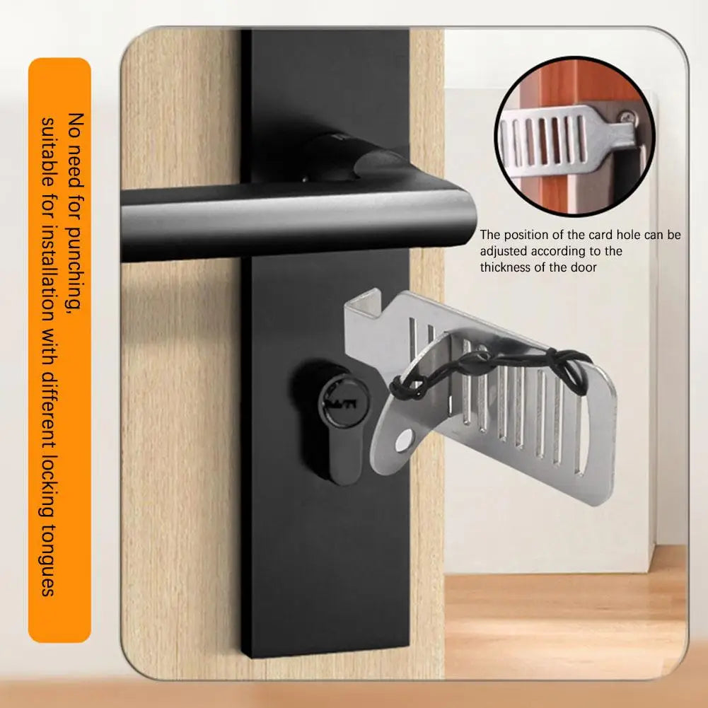 Heavy-Duty Portable Door Lock Security Device for Travel and Home Protection