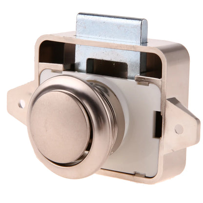 Keyless Zinc Alloy Push Cabinet Locks for RVs, Campers, and Motorhomes