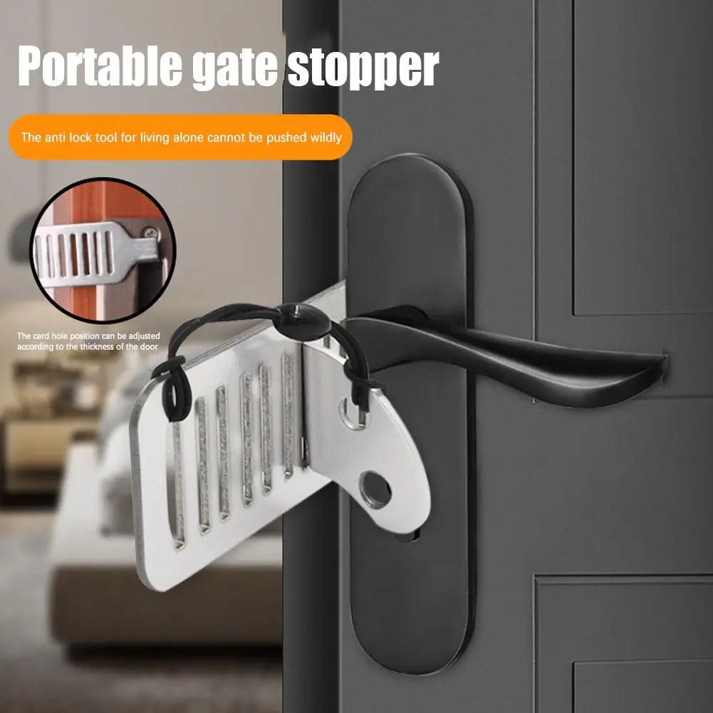 Heavy-Duty Portable Door Lock Security Device for Travel and Home Protection