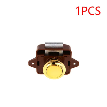 Keyless Zinc Alloy Push Cabinet Locks for RVs, Campers, and Motorhomes