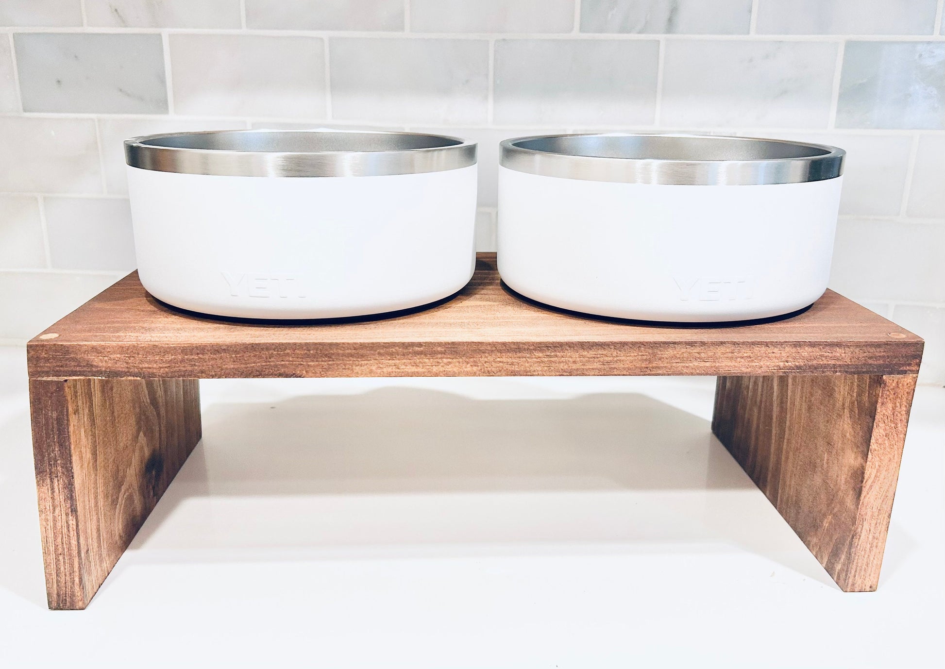 Modern Dog Bowl Stand | Raised Dog Feeding Station | Large Dog Feeder | Small Dog Feeder | Yeti Dog Stand | Elevated Pet Feeder | Senior Dog